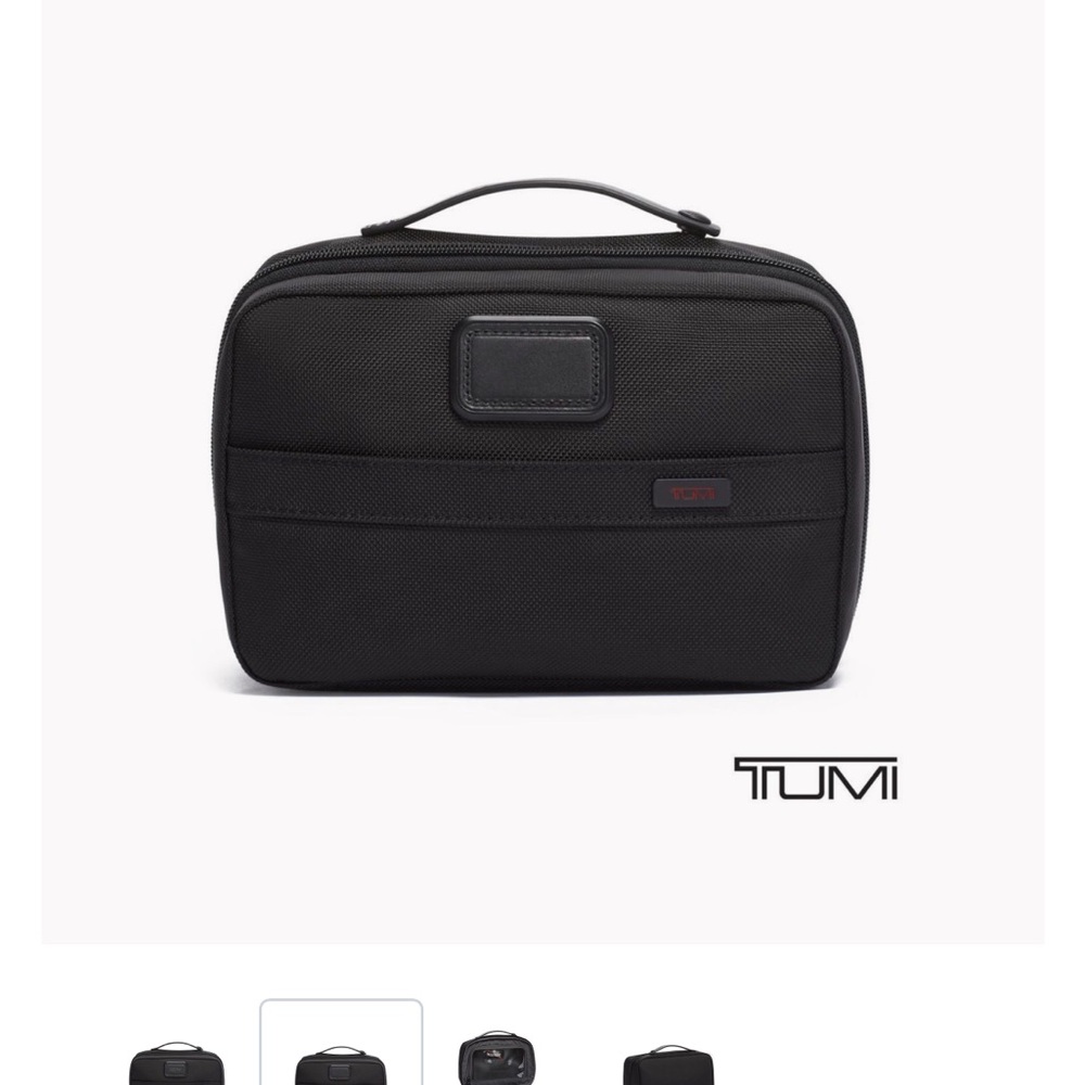 NWT TUMI Corporate Collection Split Travel Kit Black